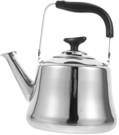 TOGEVAL Hervidor de Agua de Acero Inoxidable con Silbato Automático y Filtro Tetera Compatible con Cocina de Inducción Gas y Eléctrica Diseño Resistente y Práctico para Uso Doméstico