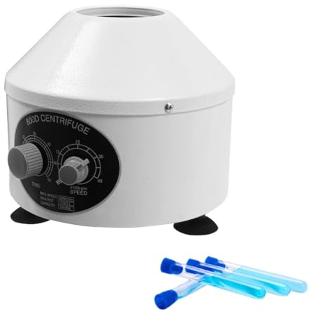 Centrifugeuse 6 × 20 ml, centrifugeuse de laboratoire, machine à centrifuger électrique, 4000 tr/min, minutage 0 à 60 min, nombre de tubes de centrifugeuse 6, 1790 XG, réglage de la vitesse, 27 x 25
