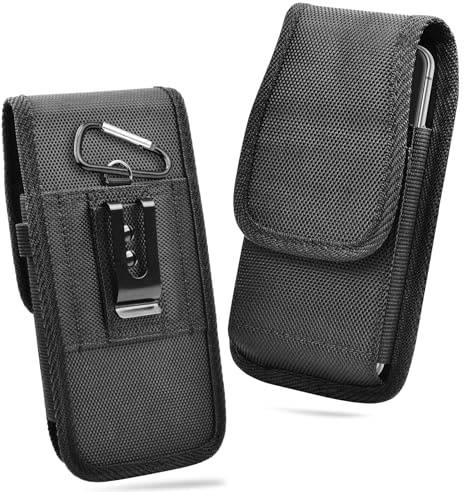 QYRDBGY 2 stück Handy Gürteltasche XXL, Robuste Schutzhülle Handytasche mit Schnalle ID-Kartenhalter Tasche für iPhone 15 14 13 12 11 FE Plus Ultra Mini Lite Pro Max