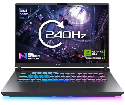ASUS ROG Strix Intel U9 275HX 32GB RAM 1TB SSD RTX5060 16 W11H Gaming Laptop