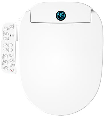 Umisu Sedile WC Intelligente con Bidet, Modello Allungato Elettrico con Quattro Modalità di Pulizia, Temperatura e Pressione Regolabili, Sedile Riscaldante con Maniglia di Controllo