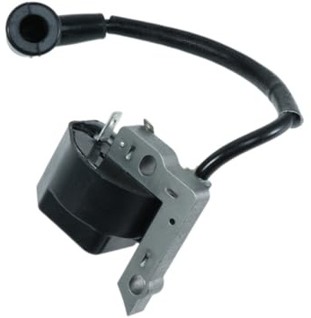 Levemolo Bobina PVC Motor para Encendido de Cortacésped de Repuesto Negro | Módulo de Encendido, Fácil de Instalar y Reemplazar, Bujía Incluida, para Motor de Cortacésped
