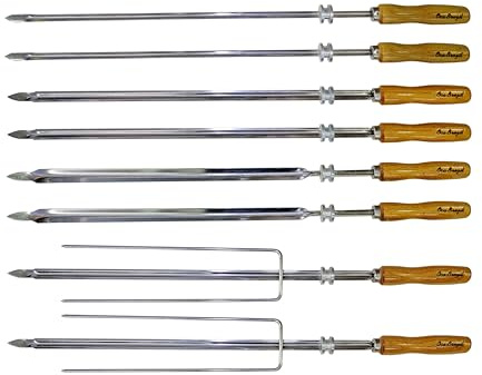 Gaucho Combo - Set of 8 Brazilian Skewers for BBQ 28 - Professional Grade