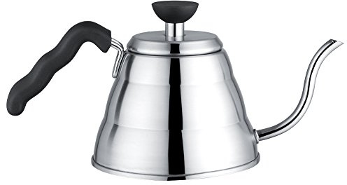 1L Teekessel Edelstahl Handtropfkanne mit Schwanenhals-Ausguss Kaffee & Tee