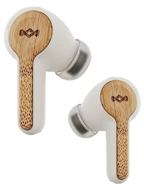 House of Marley Rebel In-Ear Bluetooth Kopfhörer- Nachhaltig hergestellt, Kabelloses Audio, Wiederaufladbar und mit Touch-Control-Funktion, 30 Stunden Spielzeit mit elegantem und tragbarem Ladecase