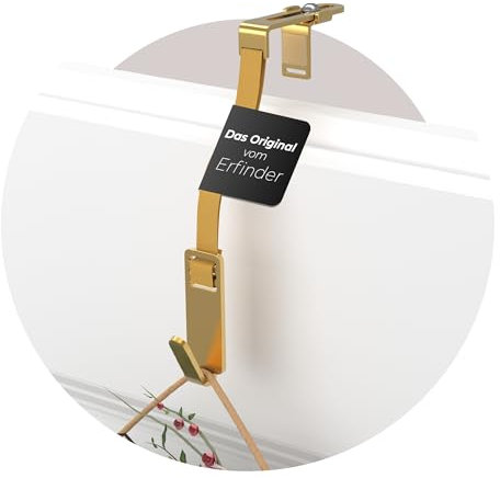 MDCASA Premium Türhaken I Beidseitig verwendbarer Türhaken zum Einhängen inklusive flexiblem Band I Anpassbarer & robuster Haken zum Einhängen
