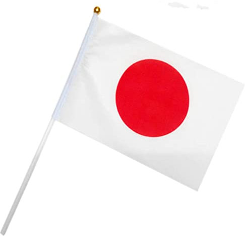 Japan Flag 50 Pieces Small World Cup Fan Flag 14 x 21 cm Mini Banner Japan World Cup Japan Flag