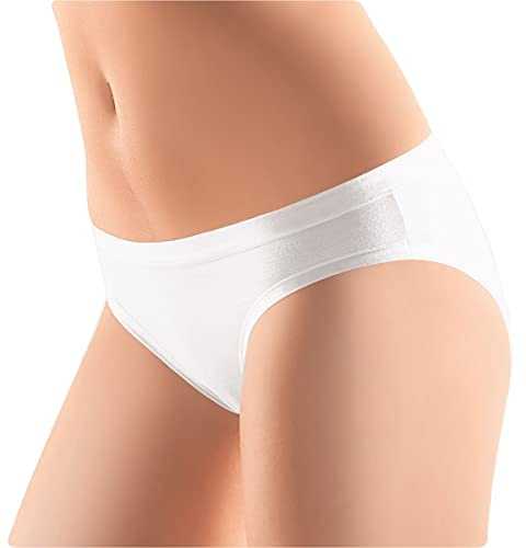 Cotonella 6 Pezzi Slip Donna L'Altra 3362 Mini in Cotone Bielastico, Bianco 4/L