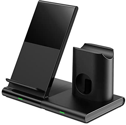 CGZZ Caricabatterie senza fili, caricabatterie wireless veloce, 3 in 1, caricatore a induzione pieghevole, compatibile con i Phone 14/13/12/11/11Pro/Pro Max/XS/X