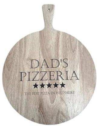 Personalised Pizza Board, Pizzeria Board, Wooden Serving Board, PizzaPaddle Board