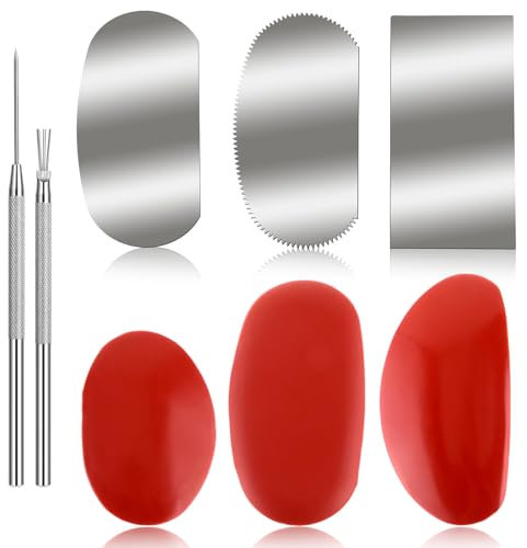 Prasacco 8 Stück Töpferwerkzeug Set, Modellier-Werkzeug Set Modellierwerkzeug Set Keramik Werkzeug Töpfer Set Pottery Set Polymer Clay Sculpting Ton Tools für Modellbau Schnitzarbeiten