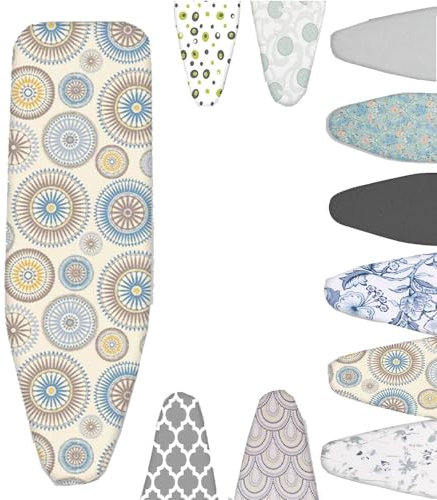 ZYXQQJ 36x13in 38x13in 43x14in Iron Board Cover Cotton Ironing Board Cover And Pad Scorch Resistant Replacement Cover For Iron Board(Desert,110x35cm/43x14in)