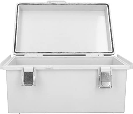 KIMISS Boîte électrique étanche, Jonction Extérieure IP67 ABS avec Couvercle à Charnière, Boîtiers électroniques, Boîtier électronique 190 X 290 X 140 Mm pour Environnements Difficiles