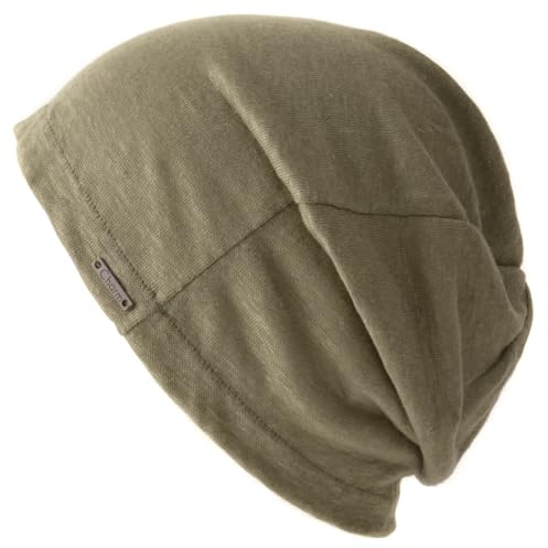 CHARM Leinen Beanie Sommer Mütze Damen | Sommerhut, Slouchy Strick Hut für Männer, Kopfbedeckung Frauen, Aus Japan, Dünn, Leichte