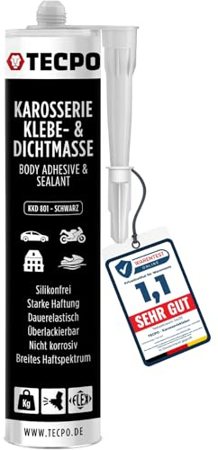 TECPO Karosseriekleber 370g Karosserie Kleber und Dichtmasse Klebstoff Dichtmittel silikonfrei dauerelastisch überlackierbar
