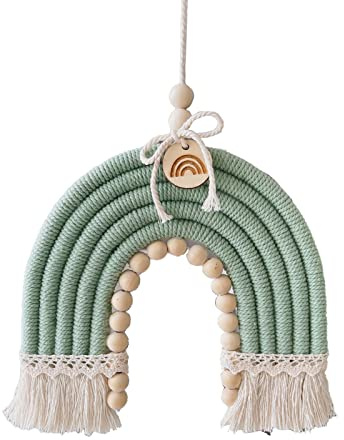 NPXUAMTJ Wandbehang Ornament Regenbogen Handgewebter Wandteppich Makramee Home Dekoration Quaste Für Wohnung Wohnheim Zimmer Dekore