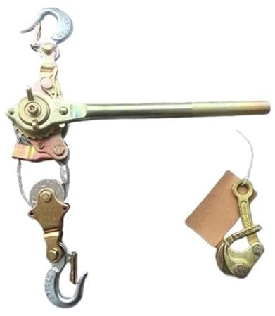 Manual Winches, 1T Hand Puller With Wire Grip, Ratchet Cable Puller Hand Steel Wire Rope Puller Ratchet Pulling Wire Gri(1200-00008 1T 1T)