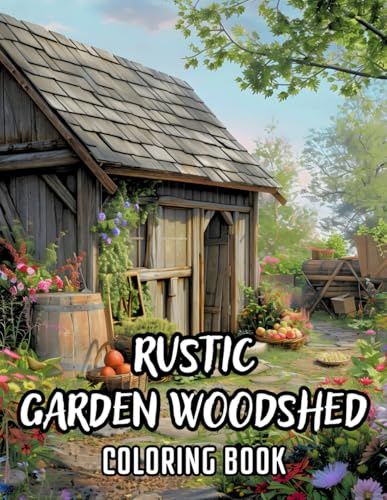 Rustic Garden Woodshed Coloring Book: 50 Illustrations to Coloring for Kids and Adults of Countryside Landscapes, Wooden American Barns and Gardening ... Carlison – Coloring Books for Everyone)