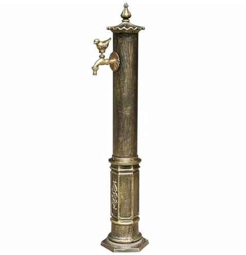 LYUCAYHQ Rubinetto per Colonna da Cortile Villa, Fontana da Giardino in Stile Antico, Rubinetto da Pavimento Indipendente, per Scuole, Cortili, Attrazioni Turistiche, Ville, Giardini(Yellow)