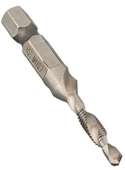 1/6PC M5 M6 M8 M10 Tap Drill Bit Hex Shank Drill Bits Set HSS Threaded Bit Screw Machine Compound Tap Drill Bits(M3)