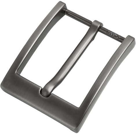 Trpoey Metal Zinc Alloy Belt Buckle 40mm Pin Buckle Head, 1.57 Inches Single Prong Square Replacement Buckle for Men Women Belt, Classic Style DIY Replacing Old Belts (Matte Gunmetal Grey)