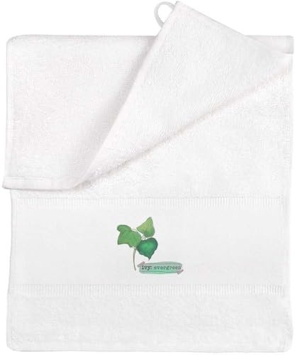 Azeeda 'Ivy Evergreen' Flannel/Guest Towel (TL00077558)