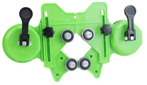 Kit de sierra perforadora de diamante, juego de 17 brocas de diamante con destornillador de doble ventosa, 4 mm-83 mm, guía de sierra perforadora ajustable para azulejos, cerámica, vidrio, mármol