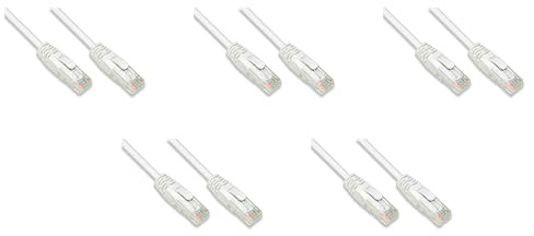 LINK LK6AU075W05 - cable red categoría 6a no apantallado utp awg24 color blanco halogenfree mt 7,5 paquete de 5 unidades