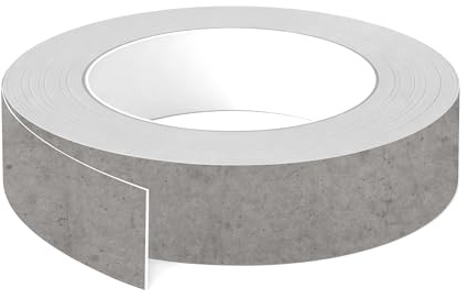cyclingcolors Edging Tape Made of ABS Without Adhesive 23 mm x 5 m Thickness 0.8 mm Shelf Furniture Panel Worktop Wood Laminate Chicago Concrete Light Grey Matt