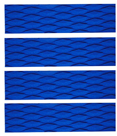 4pcs/Set Wellenreiter Footpad Surfboard Traction Pads Deck Pad, Blau