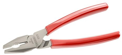 Facom 187A.18G Universelle pinces avec poignée en PVC sculptée, Rouge, 180 mm