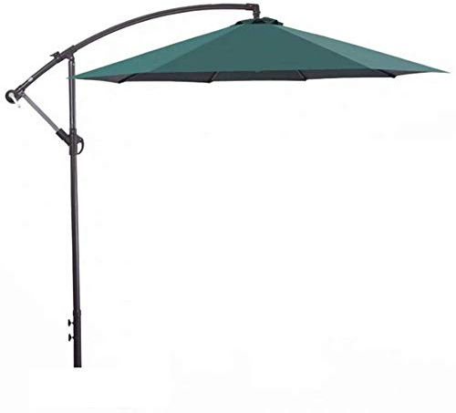HUIBBGO Parasol de Jardin, Grand Parasol Hydrofuge de 2,7 m, Suspendu en Porte-à-Faux à 8 Baleines, Parasol d'extérieur Anti-UV pour Plage/Piscine/terrasse/abri extérieur