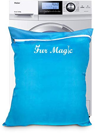 Fur Magic Pet Laundry Bag Keeps Your Washing Machine Free From Pet Hair Large Size, Removes Dog Cat Horse Rabbit Fur, Blue