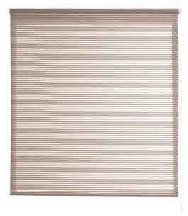 Estoralis | Robert | Estor Enrollable Diseño Moderno | Translúcido Rayas | Taupé | 170 x 195 cm (Ancho/Alto) Tamaño Tela 167 x 190 cm | Estores para Ventanas y Puertas