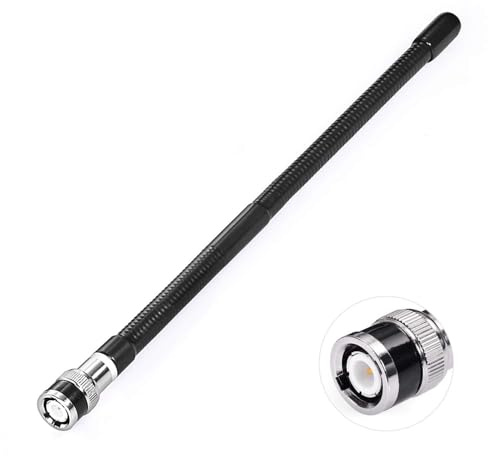 Bingfu CB Funkantenne 27 MHz BNC Stecker Soft Whip für Handfunkgerät | Flexible Soft Whip Antenne, kompatibel mit Cobra, Midland, Uniden, Maxon und Radio Shack Hand-CB-Funkgeräten
