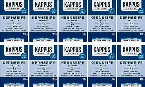 10er Pack Kappus Kernseife sensitiv 10x150g