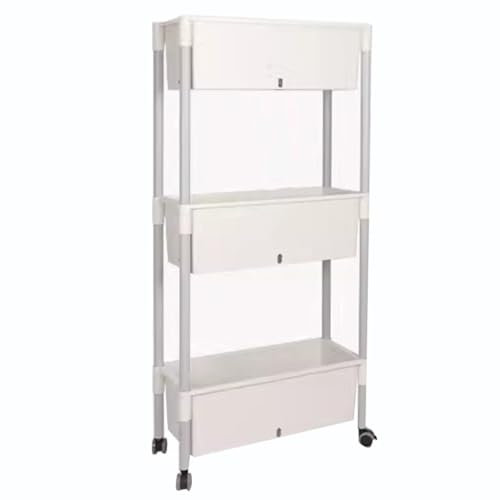 NUBAGG Jardinera Vertical Rodante De 3 Niveles Cama Elevada con Ruedas, Jardinera Independiente Cama De Jardín Elevada Interior Al Aire Libre Blanca, For Cultivar Sus Hierbas, Verduras, Flores