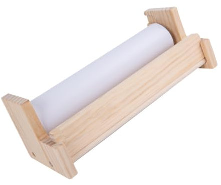 KOMBIUDA Staffelei Für Junge Mädchen Mit Papierrolle Malstaffelei Aus Holz Papierrollenhalter Zum Zeichnen Lager Für Malerei