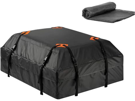 Borsa per il trasporto sul tetto, borsa impermeabile per auto, borsa per il trasporto sul tetto, per bagagli su tetto di auto e Suv, portapacchi in tessuto
