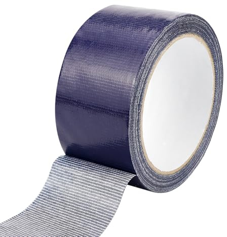 ZJIVQO Universal Duct Tape, Single Sided Carpet-Tape, Multi-Use Waterproof Floor Rug-Tape, Water Resistant Heavy-Tape, for Area Rugs and Carpets (Deep Blue)