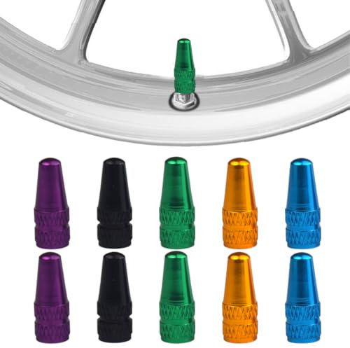 10 pezzi di valvole per bicicletta, copri pneumatico francese per bicicletta, 5 colori, tappi per valvole per bicicletta