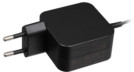 Acer KP04501025 Original Chargeur 45 Watts EU wallplug pour Spin 5 3 (SP315-51), Chromebook 11 (C730E), Swift 5 (SF514-51), Switch 12 S (SW7-272P)