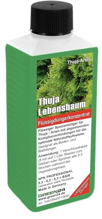 Thuja-Dünger - Lebensbaum, Thuja occidentalis Smaragd Flüssigdünger 250ml