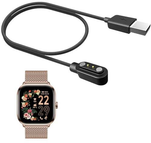 DKRCPFNT Compatible Pour Cable USB Compatible Pour Smartwatch Ice-Watch ICE smart 2.0 Montre connectée carrée 1,70 pouces (1 Pack)