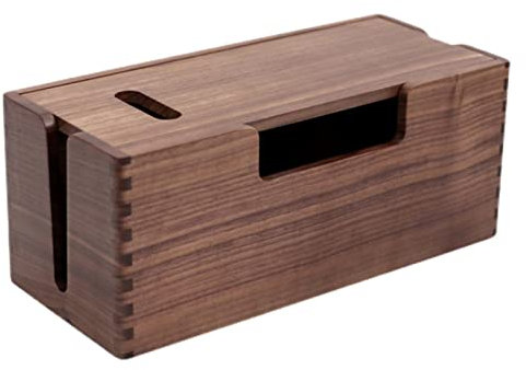 VDLLQYN, Kabelmanagementbox Kabelaufbewahrungsbox WLAN-Router-Rack Reihe und Stecker Datenkabelabdeckung Leitungsmanager Set-Top-Box Hub-Box Kabelaufräumbox,Router-Organisator