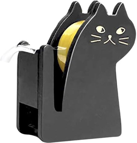 Dispenser di nastro sporgente nastro durevole e senza sbavature Taglierina a nastro in legno Dispenser di nastro del fumetto in legno per camera da letto, aula, soggiorno, cucina, studio