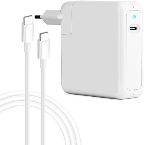 MacBook Pro Air Ladegerät 96W USB C Schnell Ladekabel Blockieren Netzteil Charger für Mac Book Pro Air 13 14 15 16 Zoll 2024 2023 2022 2021 2020 M1 M2 M3 M4 Laptop, iPad, Einbeziehen Typ C Kabel