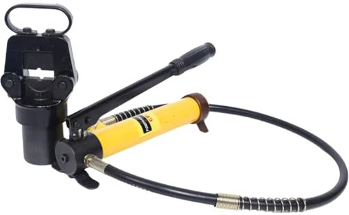 15 Toneladas Alicates Crimpadora Prensa Hidráulica Manguera Terminales de Cable Crimpadora Split Crimpadora Múltiples Mandos Potente Bomba Hidráulica Manual Abierta Tipo C Crimpadora Conector Estándar