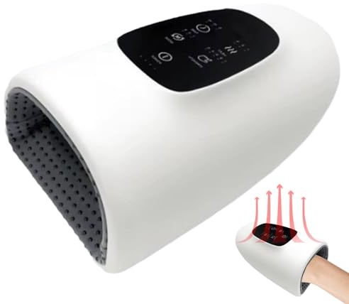 Masseur à main avec compression thermique de palmier électrique, | Masseur à air comprimé sans fil pour main et paume | Appareil de chauffage électrique portable et relaxant