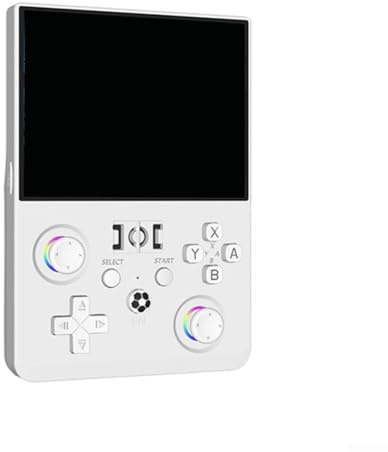 Console portatile retrò portatile per R36MAX2 con 18000+ giochi 4,5 pollici IPS schermo HD 30+ emulatori e cavo USB (bianco)
